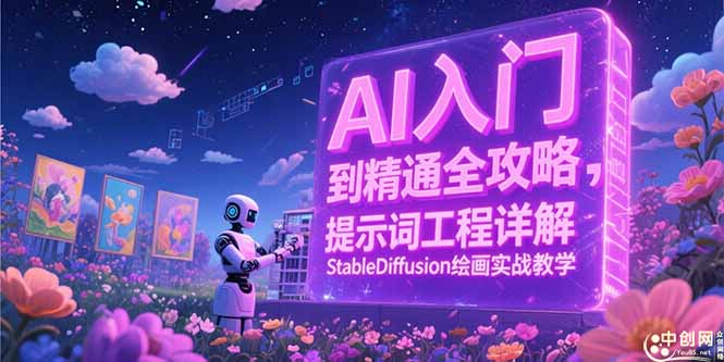 AI入门到精通全攻略，提示词工程详解，StableDiffusion绘画实战教学-创薯资源