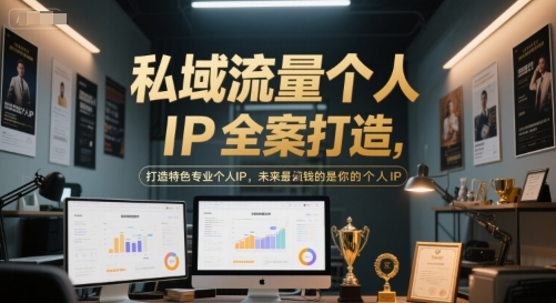 私域流量个人IP全案打造，打造特色专业个人IP，未来最值钱的是你的个人IP-创薯资源