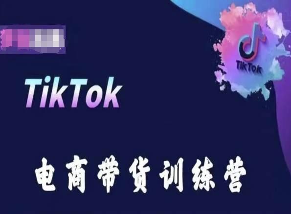TikTok电商带货训练营，跟随时代潮流，跨境掘金-创薯资源