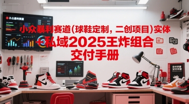 小众暴利赛道(球鞋定制，二创项目)实体+私域2025王炸组合  交付手册-创薯资源