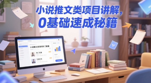 小说推文类项目讲解，0 基础速成秘籍-创薯资源