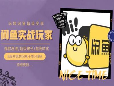 手把手教你0到1系统玩转闲鱼变现，爆款思维/超级曝光/超高转化-创薯资源