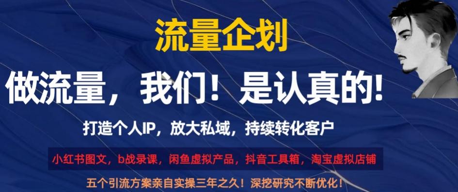 流量企划，打造个人IP，放大私域，持续转化客户【揭秘】-创薯资源