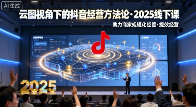 云图视角下的抖音经营方法论，2025线下课，助力商家规模化经营，提效经营(录音+字幕)-创薯资源