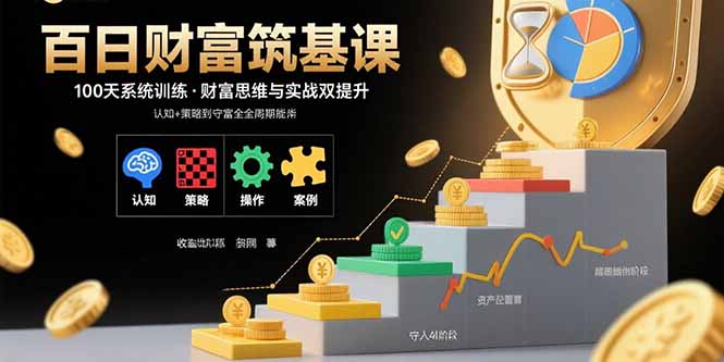 百日财富筑基课：认知+策略+实操+案例拆解  实现从创富到守富全周期能力-创薯资源