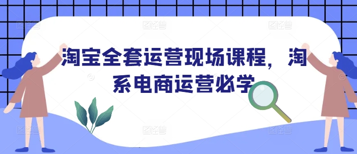 淘宝全套运营现场课程，淘系电商运营必学-创薯资源