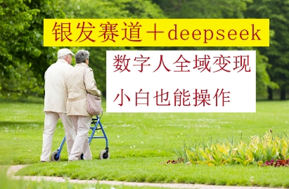 银发赛道+deepseek数字人全域变现，小白也能操作-创薯资源