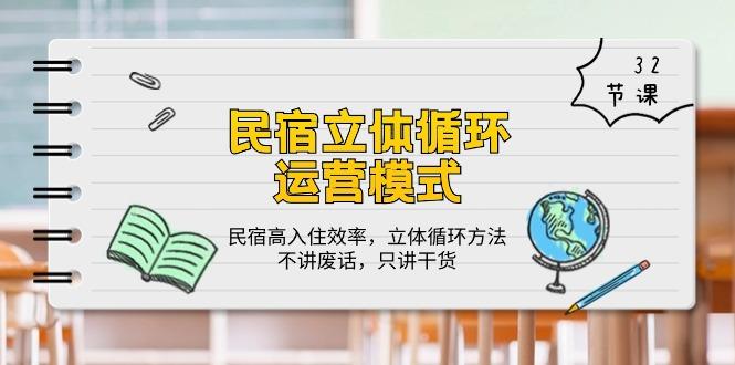 民宿 立体循环运营模式：民宿高入住效率，立体循环方法，只讲干货(32节-创薯资源