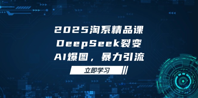 2025 淘系精品课，DeepSeek 裂变，AI 爆图，暴力引流-创薯资源