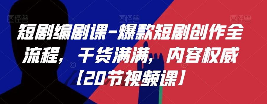 短剧编剧课-爆款短剧创作全流程，干货满满，内容权威【20节视频课】-创薯资源