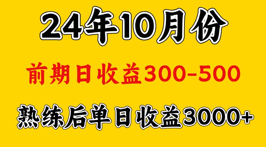 高手是怎么赚钱的.前期日收益500+熟练后日收益3000左右-创薯资源