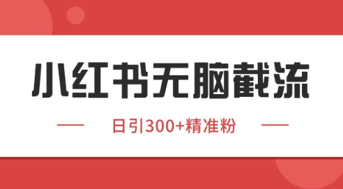 小红书截流同行客源，独家野路子获客玩法 日引200+暴力获客【揭秘】-创薯资源