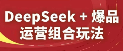 DeepSeek+爆品运营组合玩法，2025淘系精品课-创薯资源
