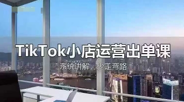 TikTok小店运营出单课，从开店选品、运营出单、发货回款，进行全流程讲解-创薯资源