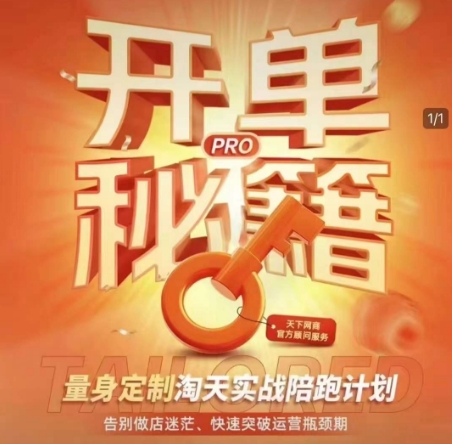 淘宝开单秘籍PRO，量身定制淘天实战陪跑计划，告别做店迷茫、快速突破运营瓶颈期(更新)-创薯资源