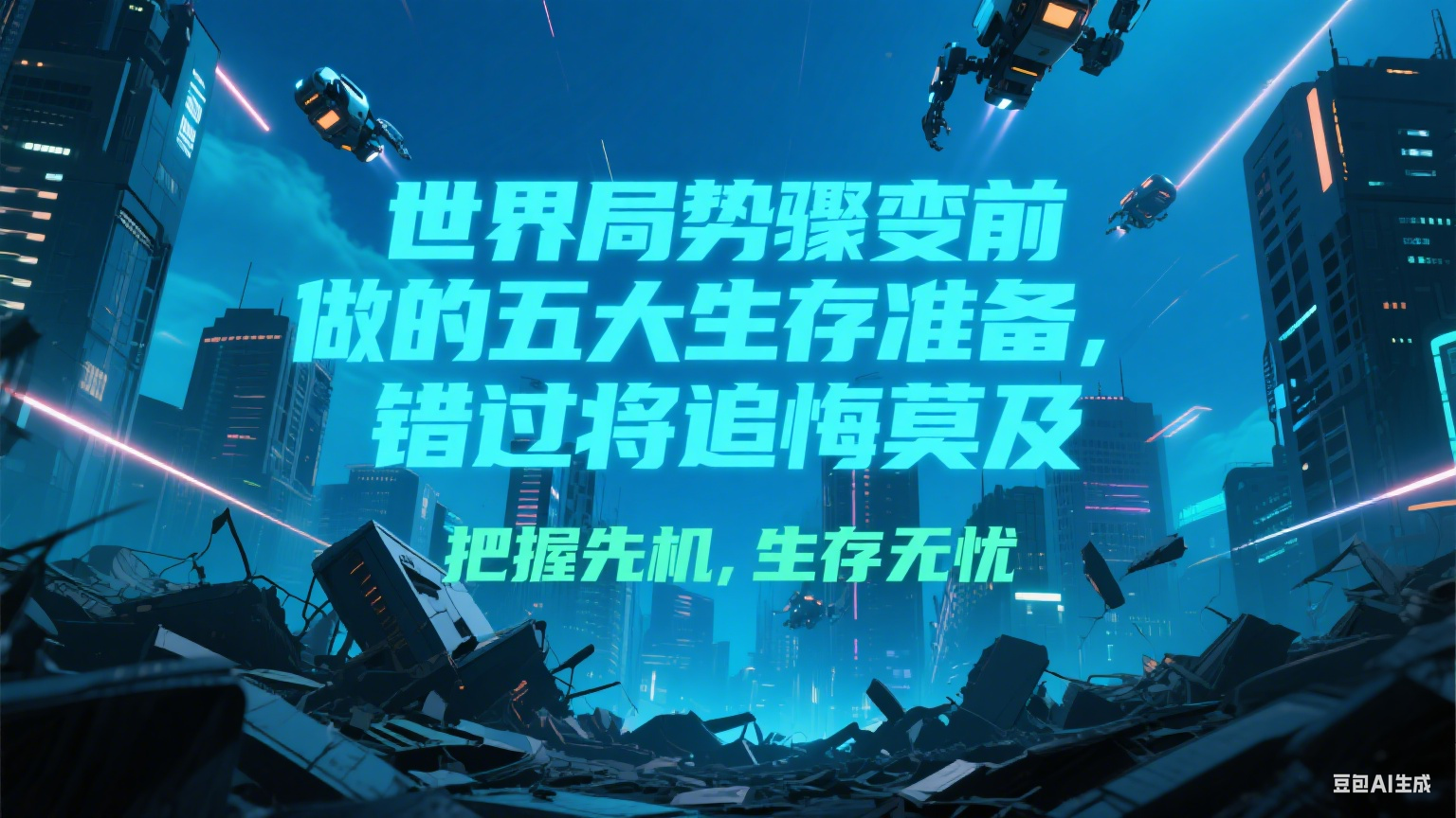 付费文章《世界局势骤变前必做的五大生存准备，错过将追悔莫及》-创薯资源