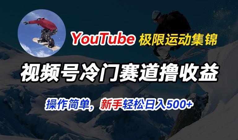 视频号冷门赛道撸收益，YouTube搬运极限运动集锦，暴力起号，操作简单流量高，轻松日入5张【揭秘】-创薯资源