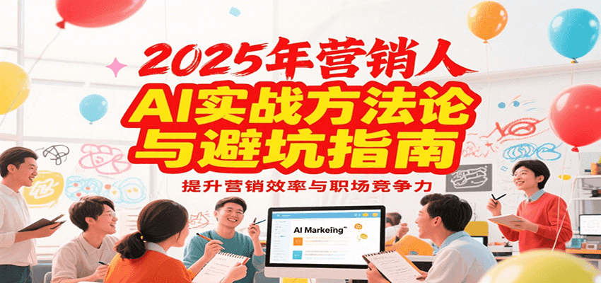 2025年营销实战方法论与避坑指南，利用AI提升营销效率与职场竞争力-创薯资源