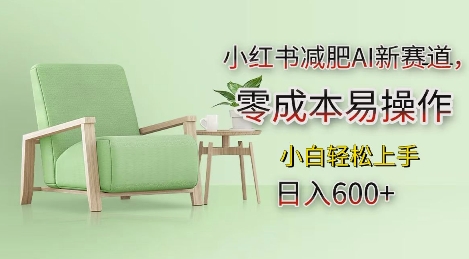 小红书减肥AI新赛道，零成本易操作，日入多张，小白轻松上手【揭秘】-创薯资源