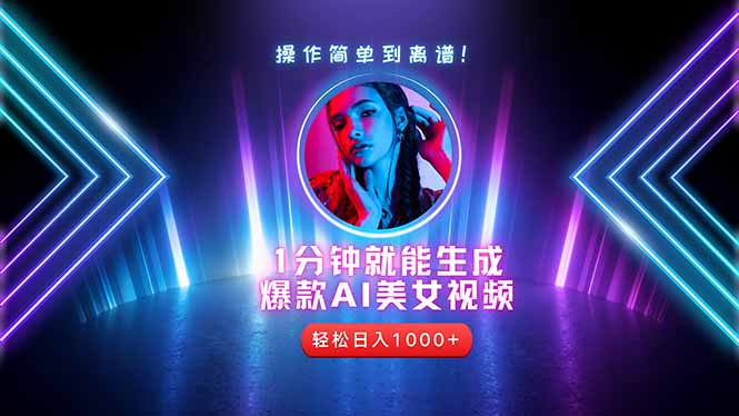 2025年最强副业：用AI做短视频，从零开始打造爆款账号！-创薯资源