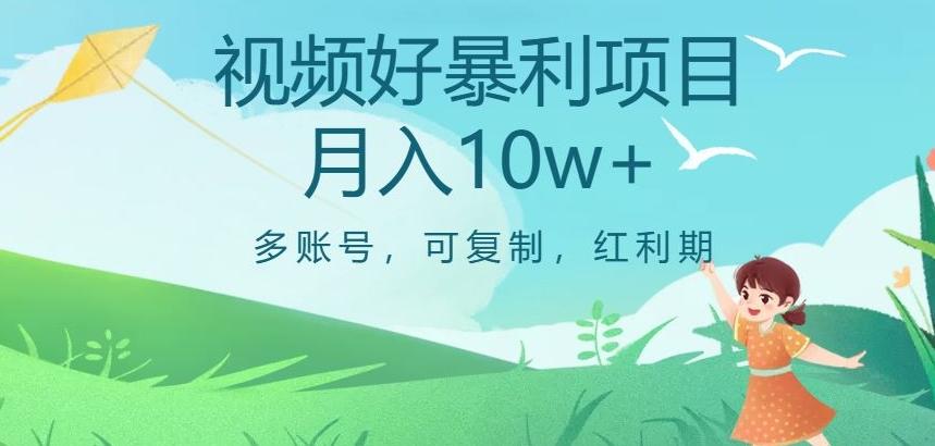 视频号暴利项目，多账号，可复制，红利期，月入10w+【揭秘】-创薯资源