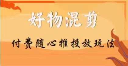 【万三】好物混剪付费随心推投放玩法，随心投放小课抖音教程-创薯资源