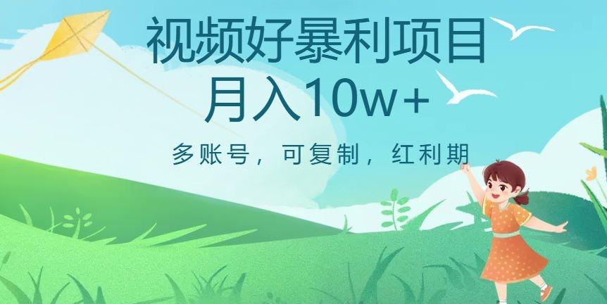 外边收费699项目，视频号暴利项目，多账号可复制，红利期-创薯资源