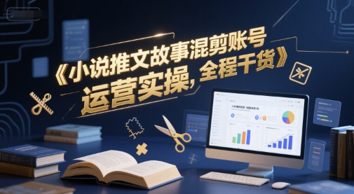 小说推文故事混剪账号运营实操，全程干货-创薯资源
