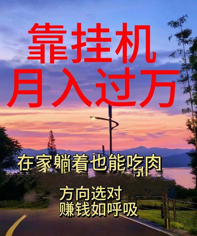 靠挂机，日入1000+，躺着也能吃肉，电脑手机都可挂-创薯资源