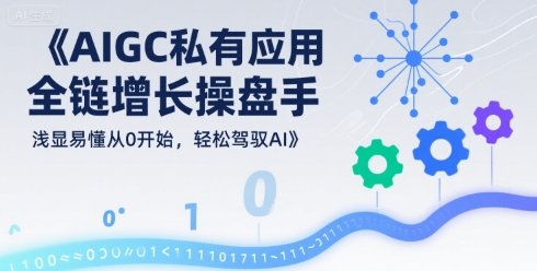 AIGC私有化应用全链增长操盘手，浅显易懂从0开始，轻松驾驭AI-创薯资源