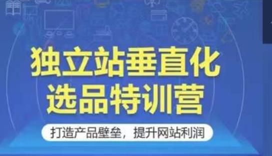 独立站垂直化选品特训营，打造产品壁垒，提升网站利润-创薯资源