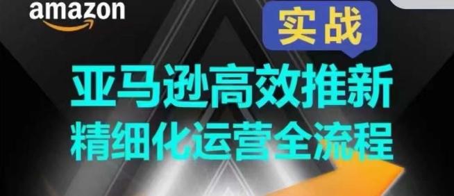 亚马逊高效推新精细化运营全流程，全方位、快速拉升产品排名和销量!-创薯资源