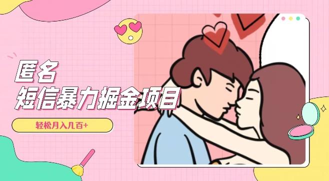 全网首发，揭秘超冷门匿名短信项目，通过信息差日入几百+【揭秘】-创薯资源
