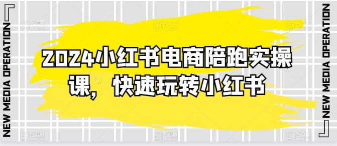 2024小红书电商陪跑实操课，快速玩转小红书，超过20节精细化课程-创薯资源