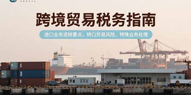 跨境贸易税务指南，进口业务退税要点，转口贸易风险，特殊业务处理-创薯资源