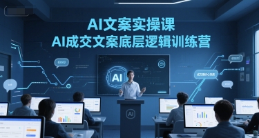 AI文案实操课，AI成交文案底层逻辑训练营-创薯资源