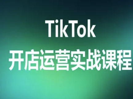 TikTok开店运营实战课程，TK跨境电商实操全流程-创薯资源