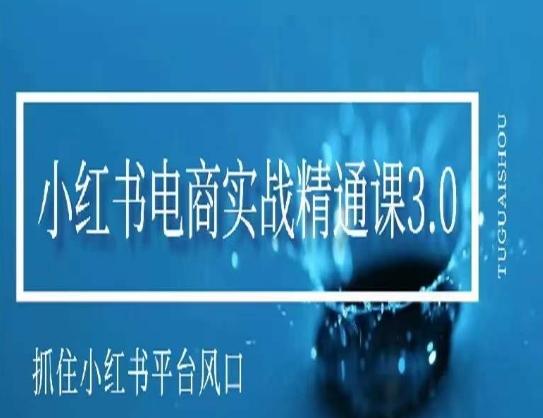 小红书电商实战精通课3.0，抓住小红书平台的风口，不错过有一个赚钱的机会-创薯资源