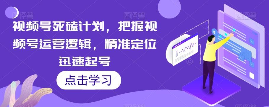视频号死磕计划，把握视频号运营逻辑，精准定位迅速起号-创薯资源