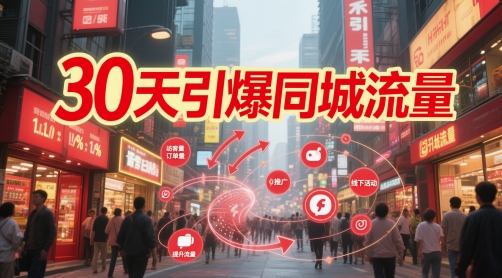 30天引爆同城流量：团购篇 认知篇 流量篇 来客篇 达人篇 老板人设IP篇 投流篇-创薯资源