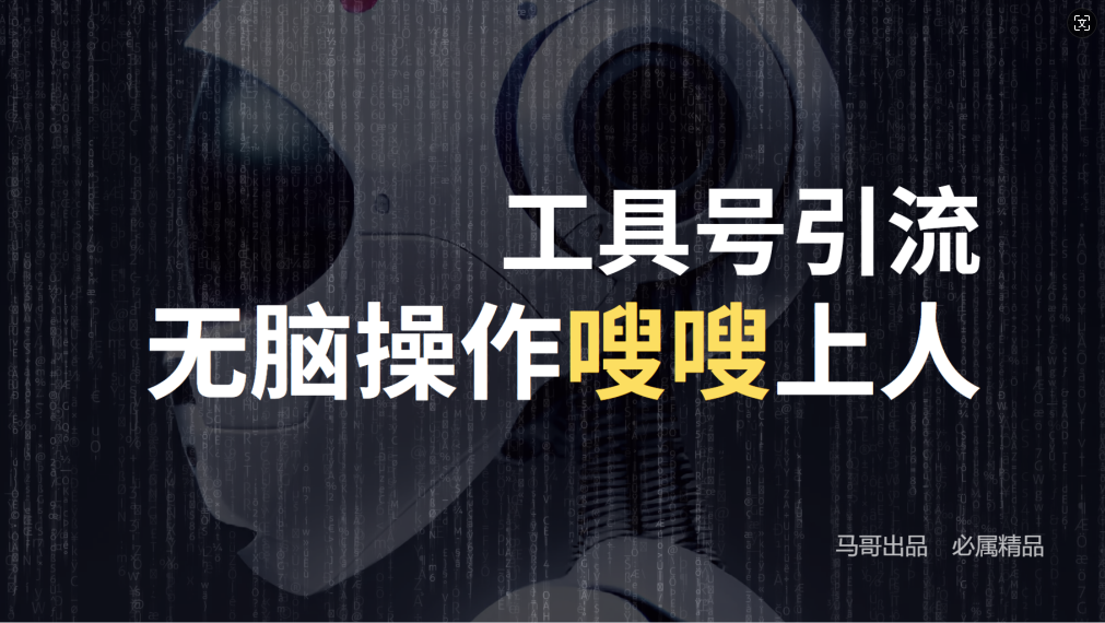 24年抖音最新工具号日引流300+创业粉，日入5000+-创薯资源