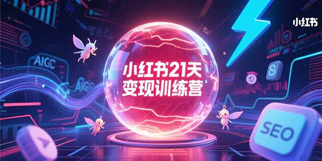 小红书21天变现训练营，AIGC工具高效应用，SEO优化核心技巧-创薯资源